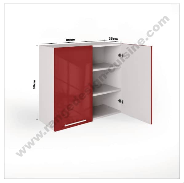 Meuble de Cuisine Haut, 80 cm, 2 Portes – Image 4