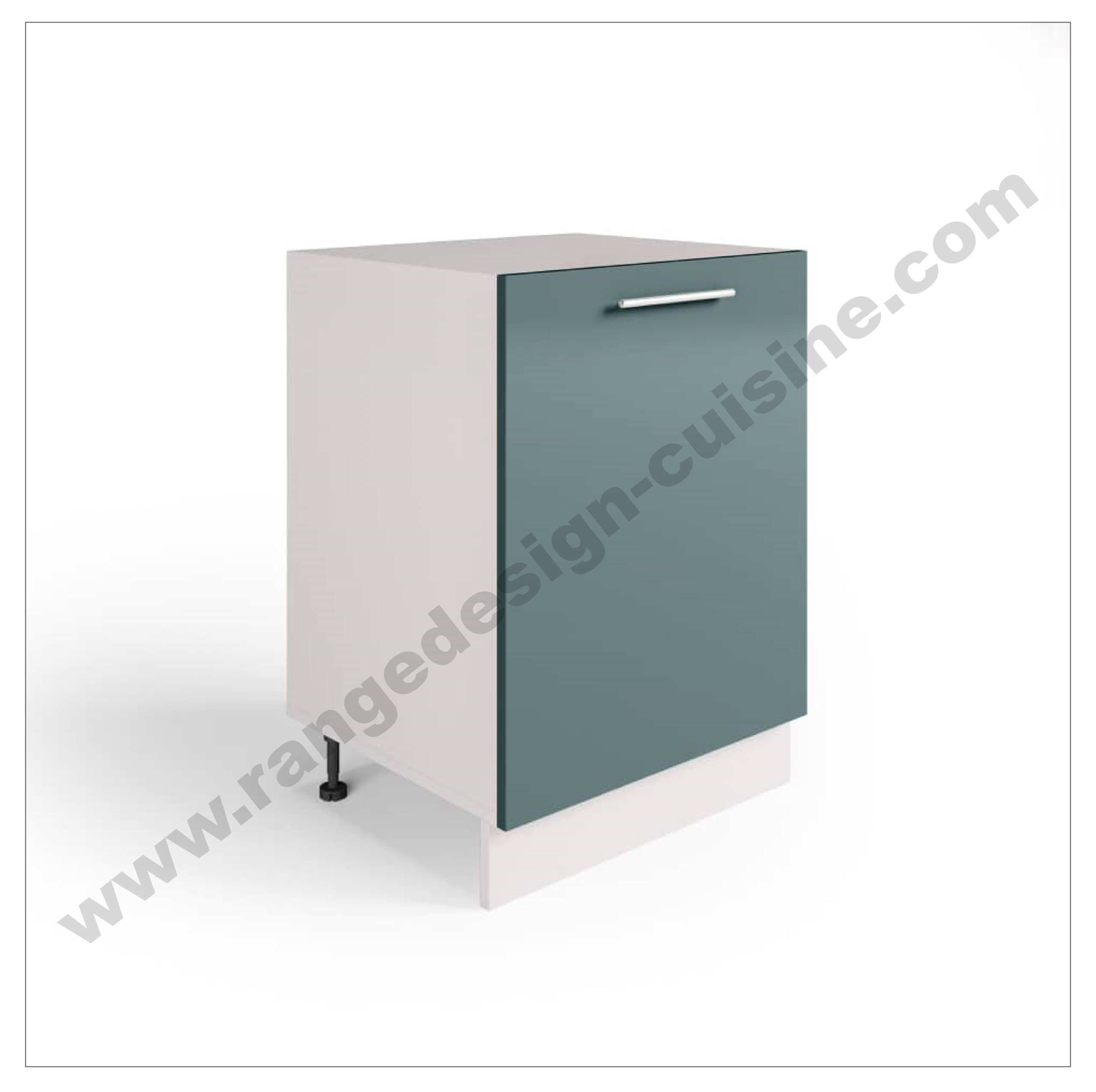 Meuble de cuisine 1 Porte, Gris, 60 x 60 x 85 cm – Image 4