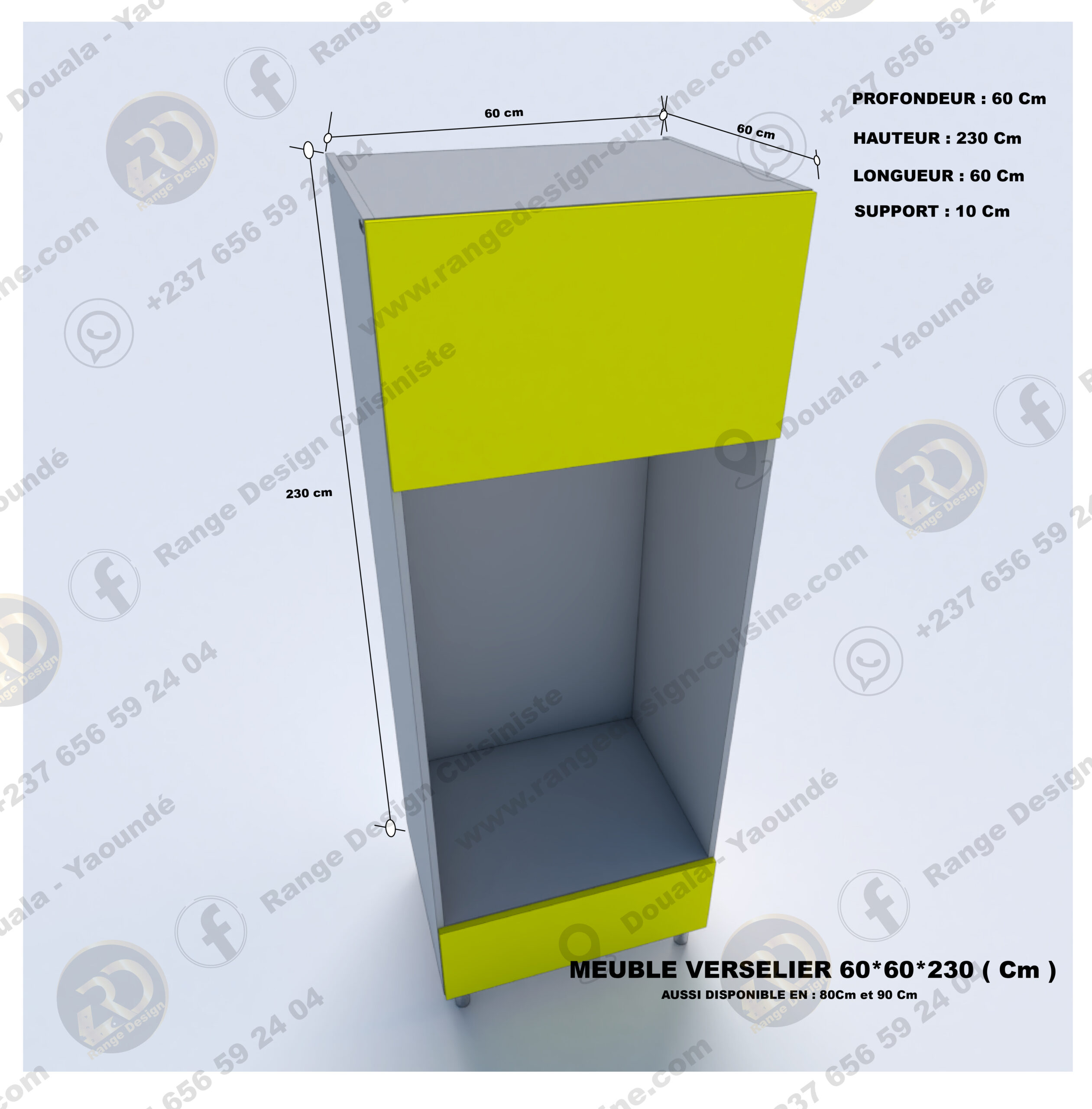 meuble verselier 60*60*230