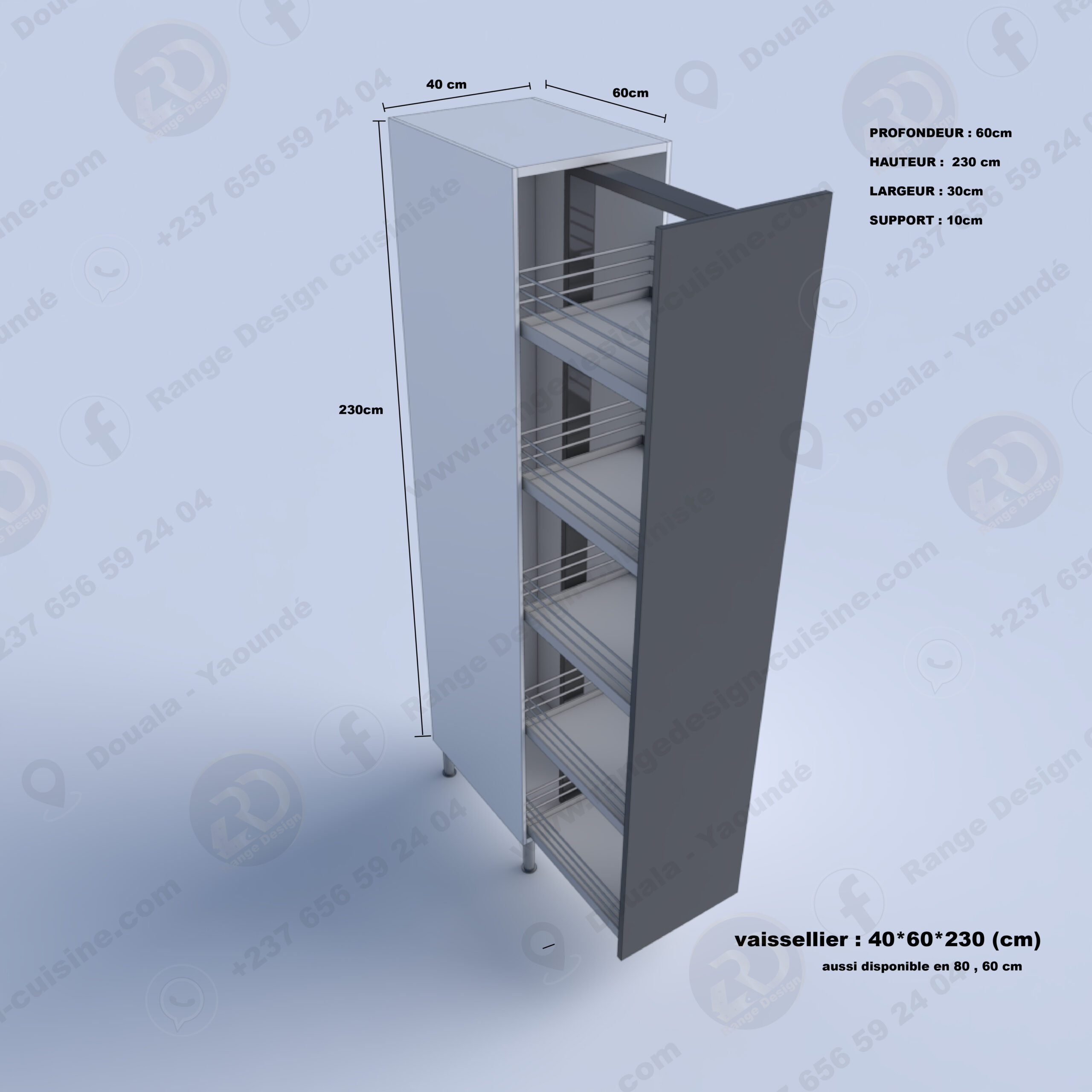 Colonne coulissante GoodHome Pebre