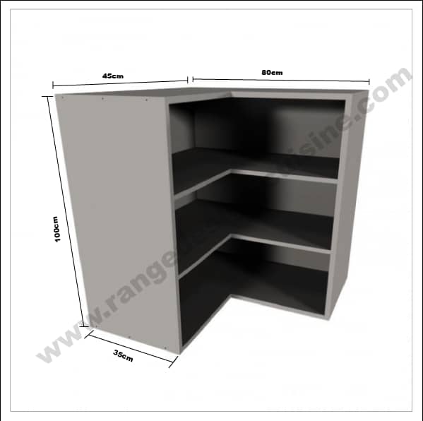 Module/Meuble Haut Coin Équerre Cuisine Kit Complet – Image 4