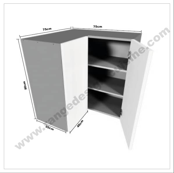 Module/Meuble Haut Coin Équerre Cuisine Kit Complet – Image 3