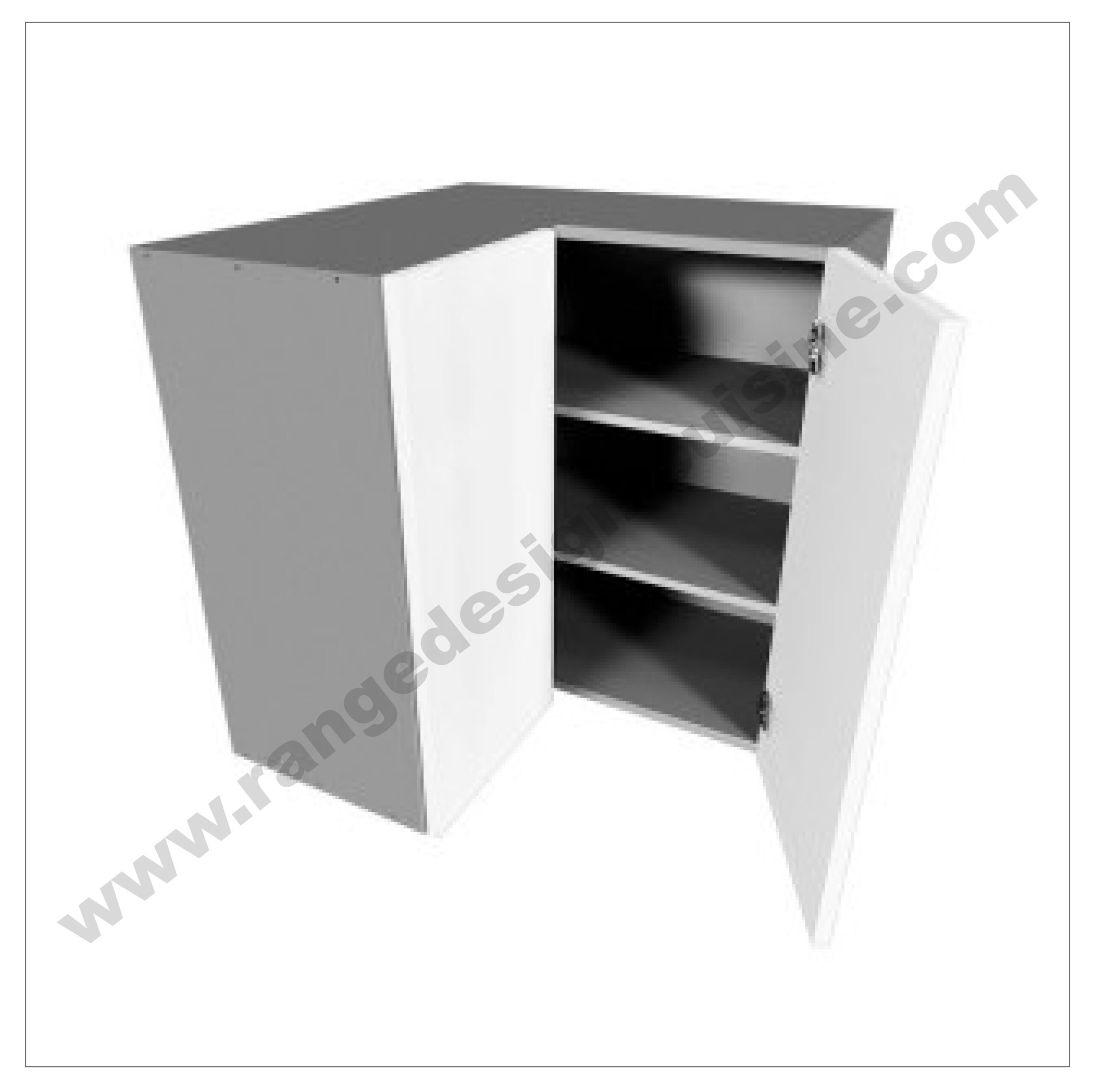Module/Meuble Haut Coin Équerre Cuisine Kit Complet