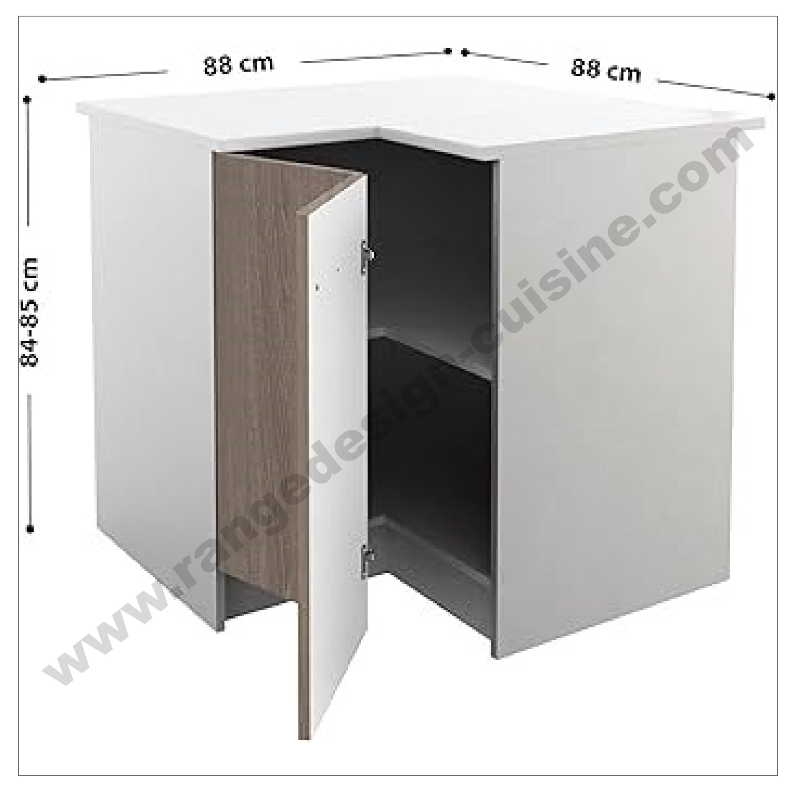 meuble bas d'angle de cuisine Vicco R-Line.