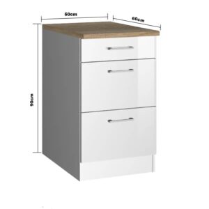 Meuble Bas Cuisine 50 Cm Largeur Armoire Cuisine VCM 50cm